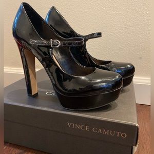Vince Camuto Jasper - Black/Smooth Patent - Size 5.5